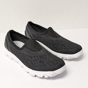 Propet Travelactive Slip-On Shoes, Black, Women's 7 M